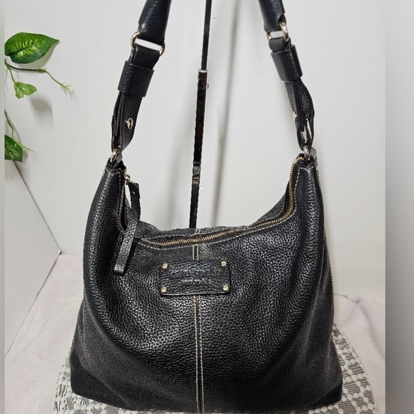 Kate Spade Pebbled Leather Black Shoulder Bag - Picture 14 of 17
